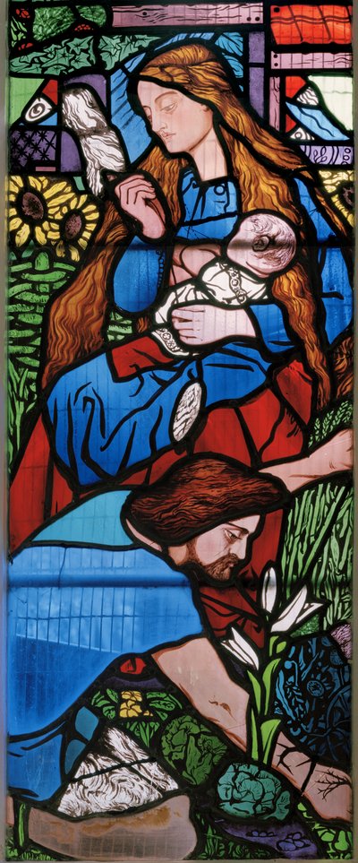 Adam og Eva efter syndefaldet, 1857 af Edward Burne Jones